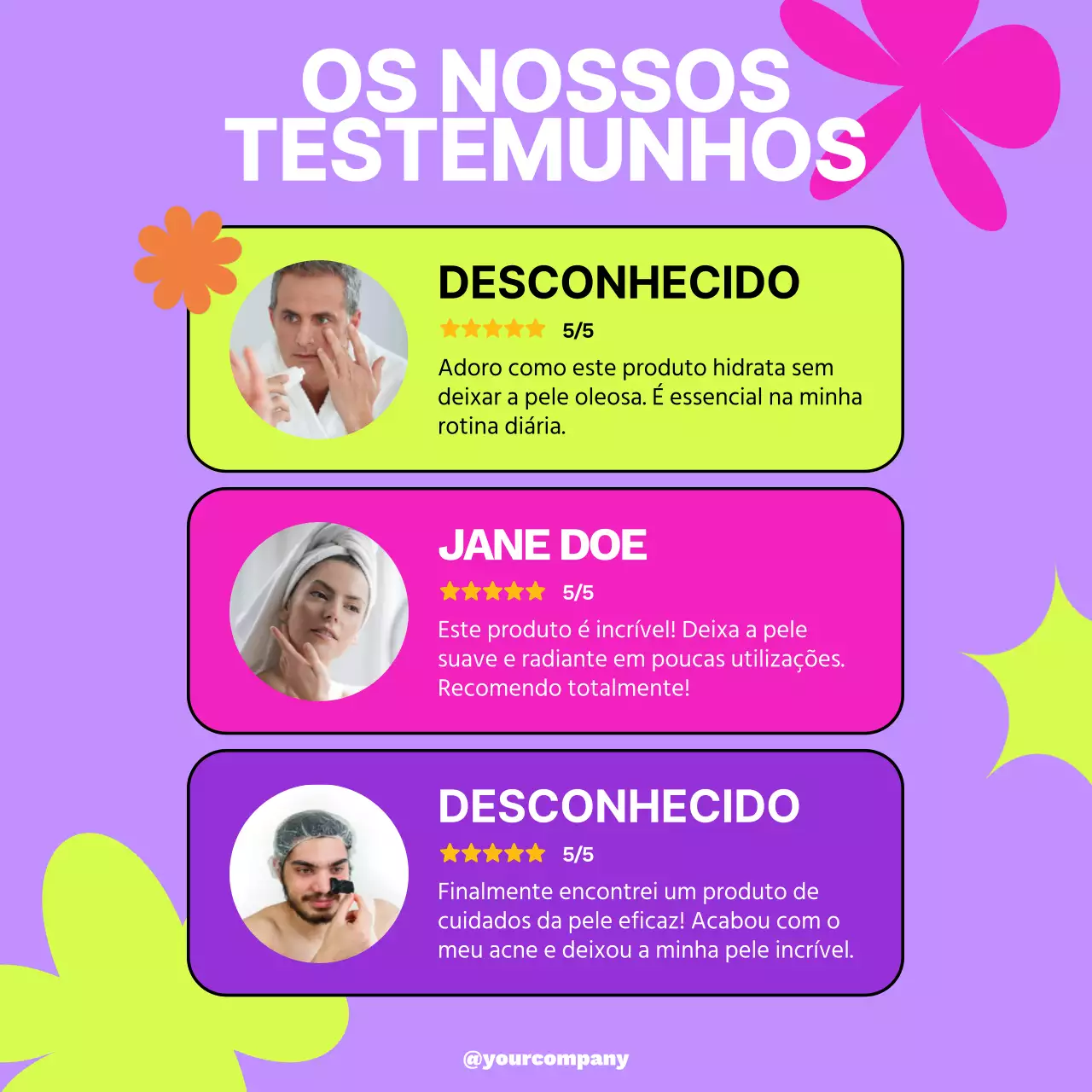 Pink and Purple Bold Skincare Review Publicidade