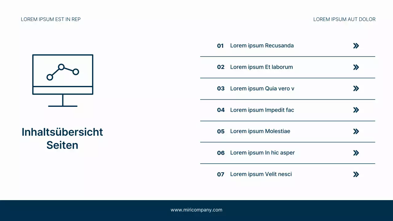 Ein einfacher Geschäftsbriefkopf in Marineblau und Hellblau für Ihr Unternehmen