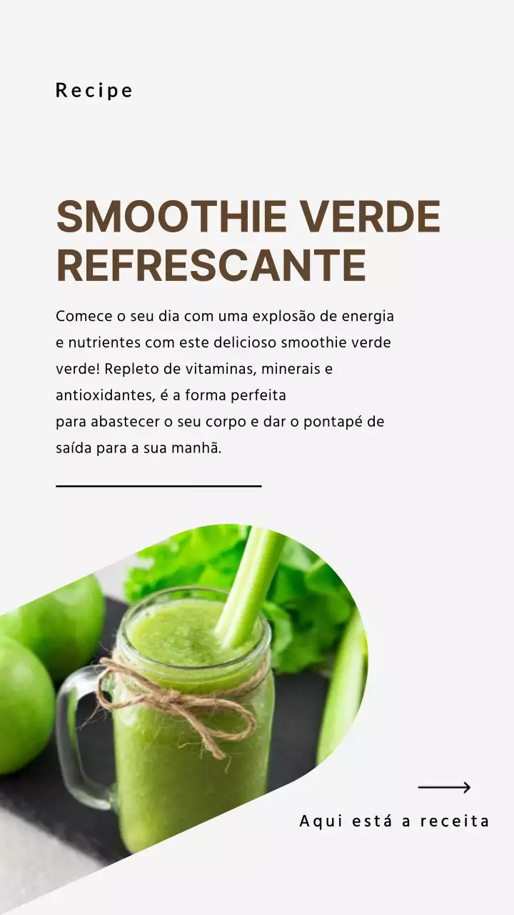 Receita de batido natural verde e cinzento Introdução