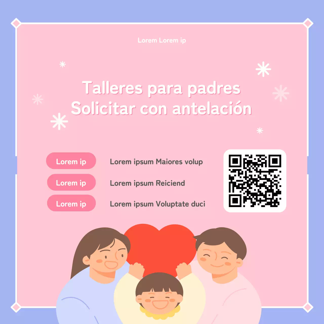 Promueve una bonita clase de paternidad en rosa y malva