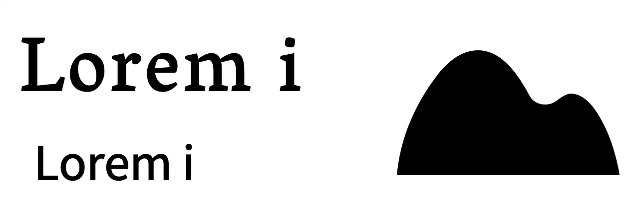 Icono de ilustración superior y diseño de dos líneas