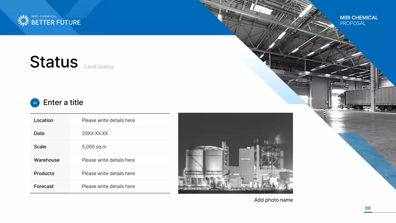 블루 모던 비즈니스 제안 프레젠테이션