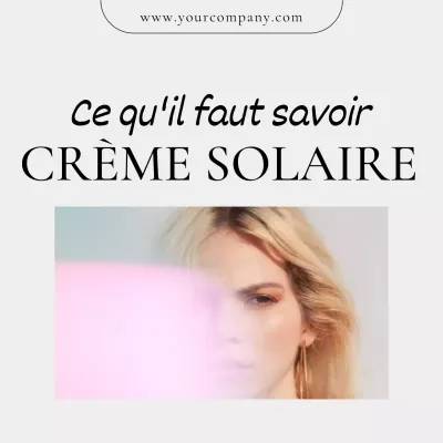 Promotion beauté moderne gris et rose