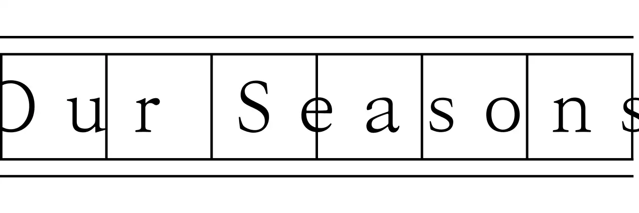 Sentimental wording in manuscript and serif fonts