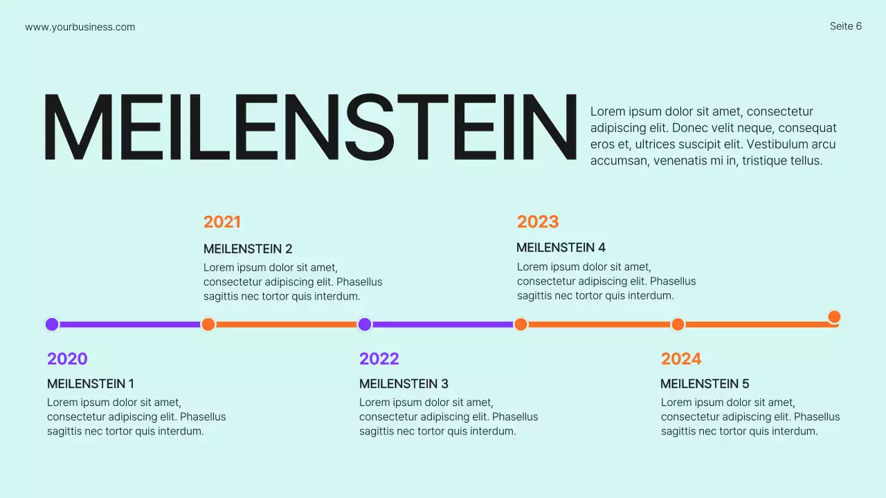 Lime Orange Bold Geschäftsprofil Einführung