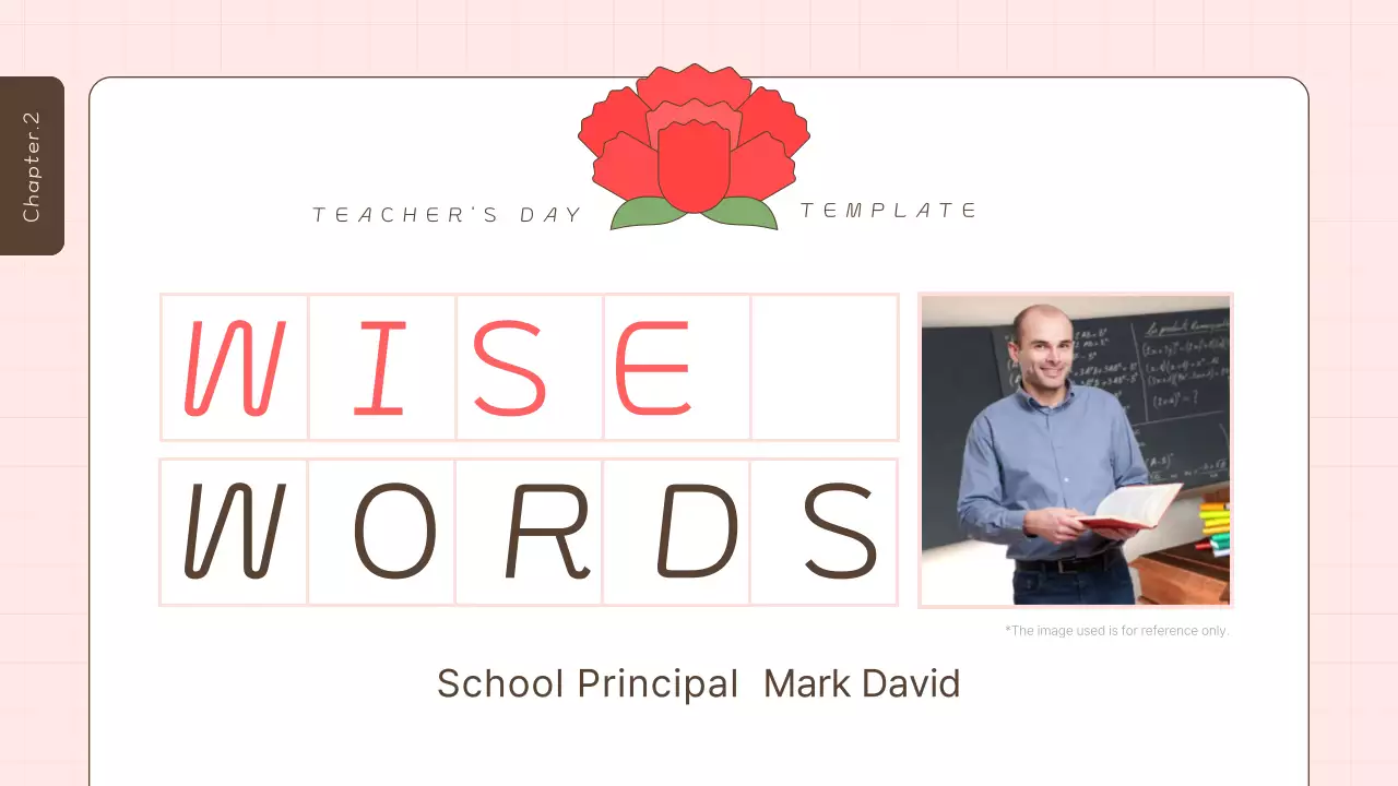 핑크 미니멀 교사 초대 프레젠테이션