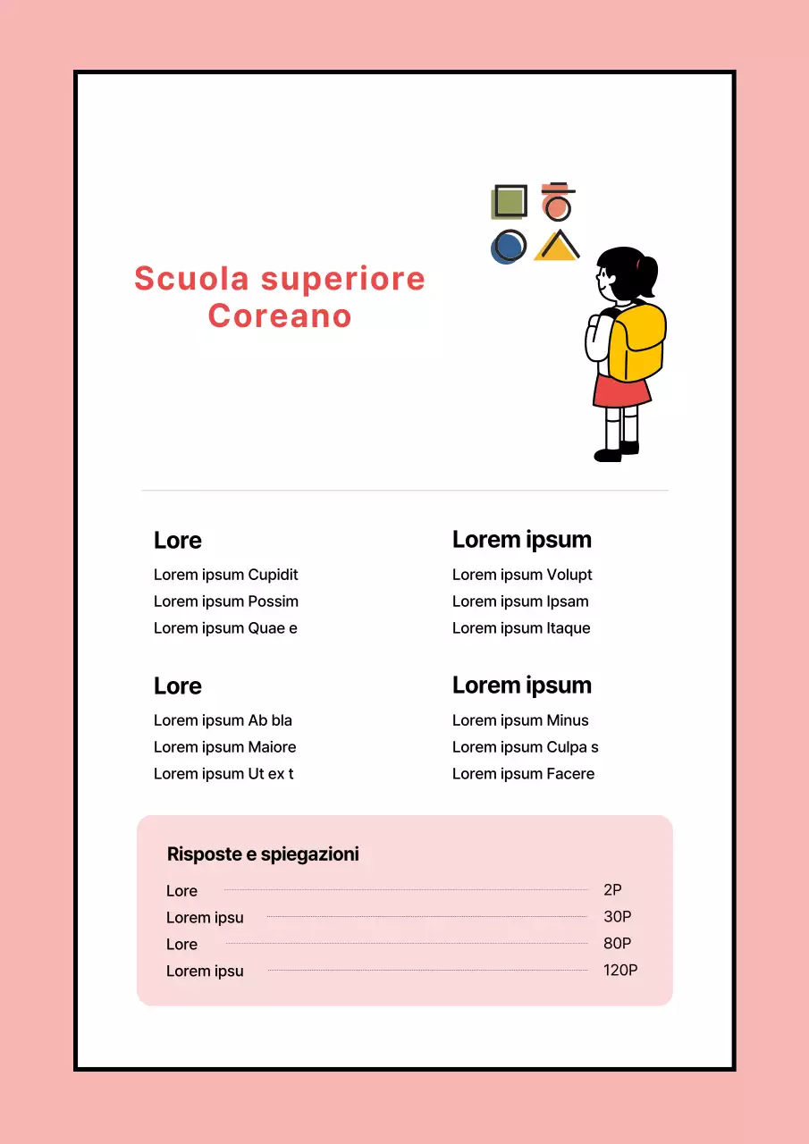 Copertina rossa, semplice, in un unico volume, per le scuole superiori.