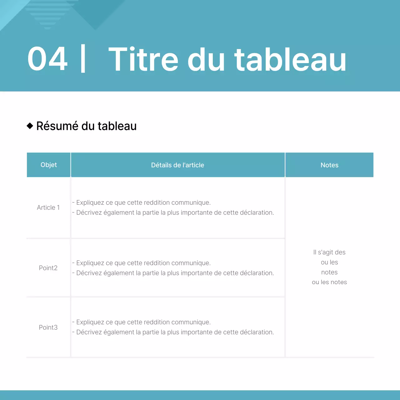 Un plan stratégique d'entreprise simple et de couleur menthe