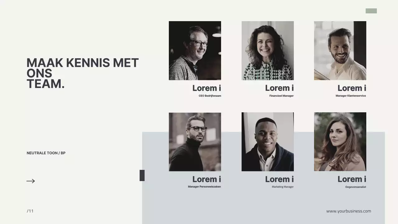 Beige Minimal Modern Profiel Bedrijfs Introductie