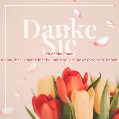 Eine einfache sentimentale Ankündigung in Rosa