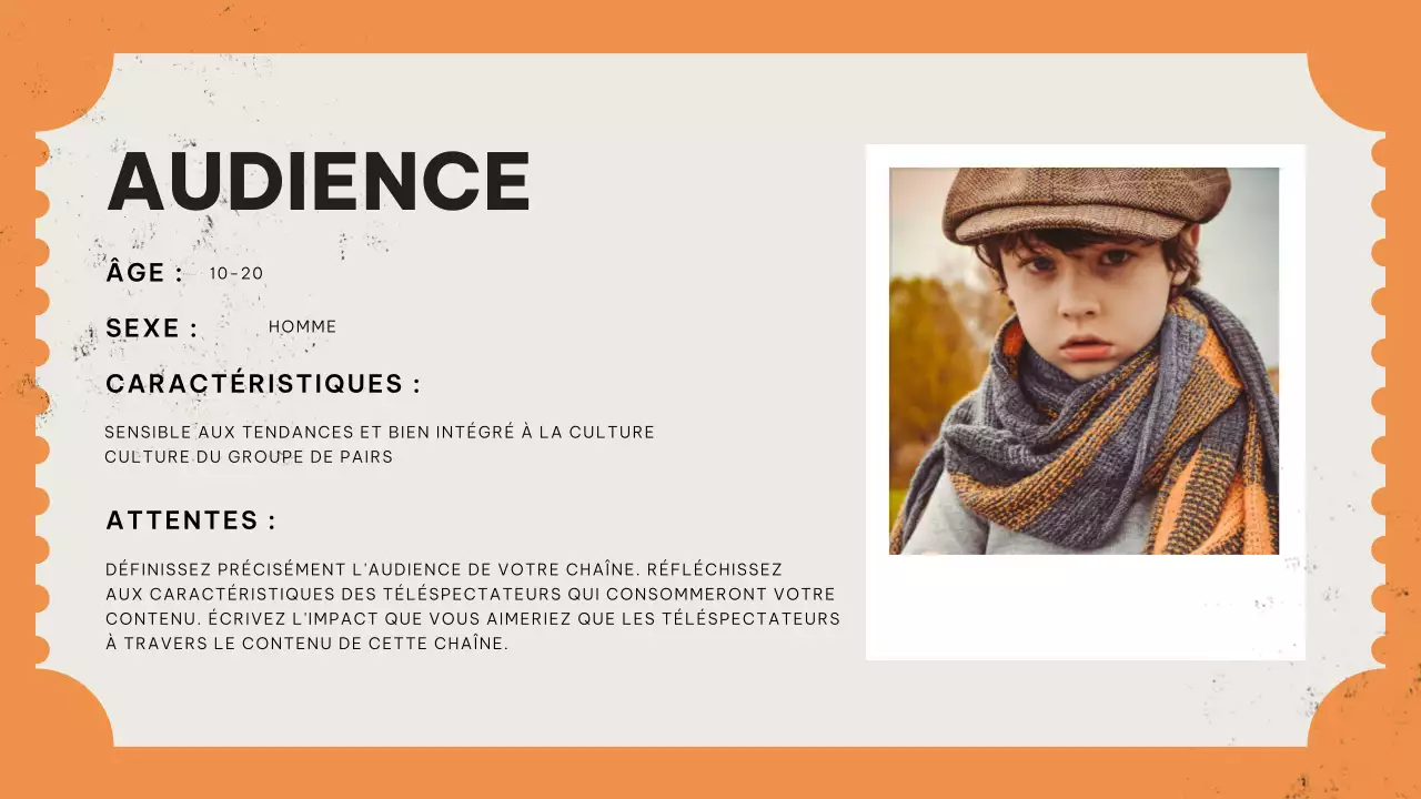 Plan de contenu vidéo rétro rouge et orange