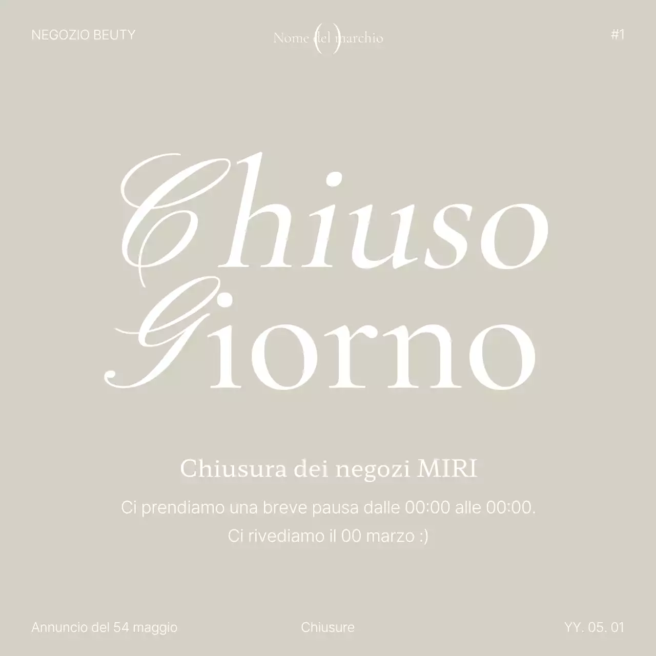 Promuovere annunci di social media marketing di tendenza in beige e grigio