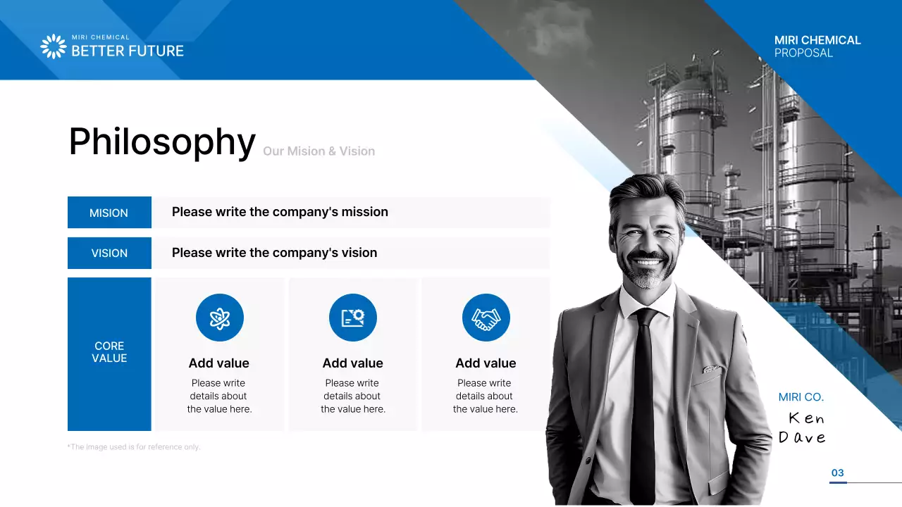 블루 모던 비즈니스 제안 프레젠테이션