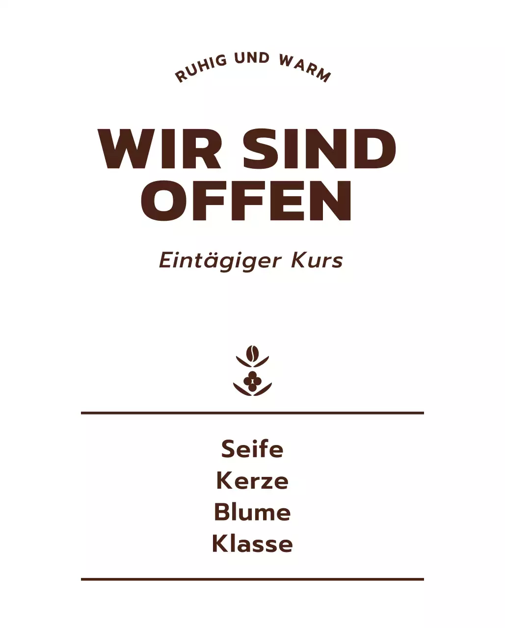 Workshop Ein-Tages-Kurs Seife Kerze Blume Klasse