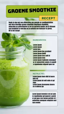 Groen Natuurlijk Verfrissend Groene Smoothie-Recept