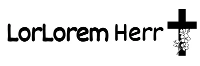 Emotionales Kirchenbriefpapier mit kalligraphischem Konzept