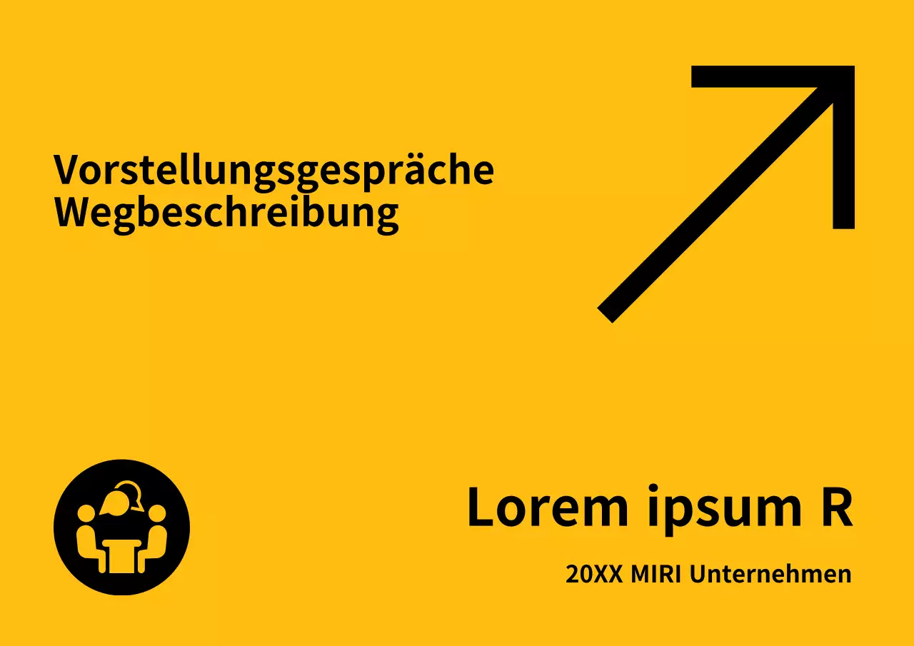 Einfache gelbe und schwarze Hinweisschilder