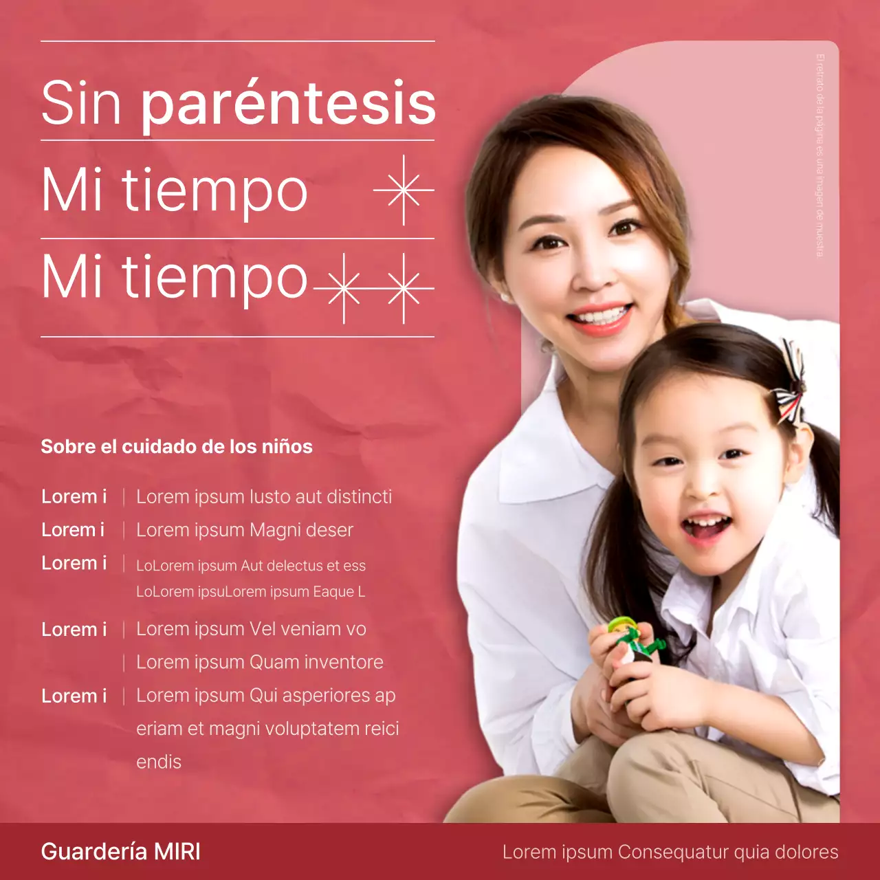 Guía de la puericultura moderna en rosa y blanco