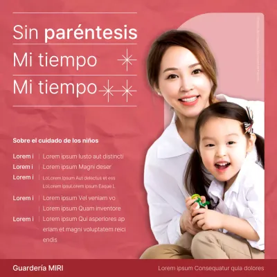 Guía de la puericultura moderna en rosa y blanco