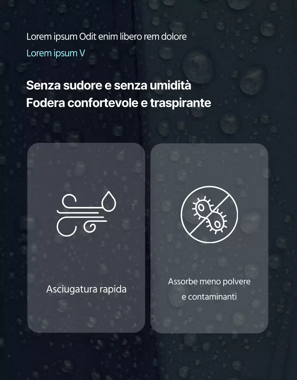 La tendenza dell'impermeabile nero e blu per la stagione delle piogge