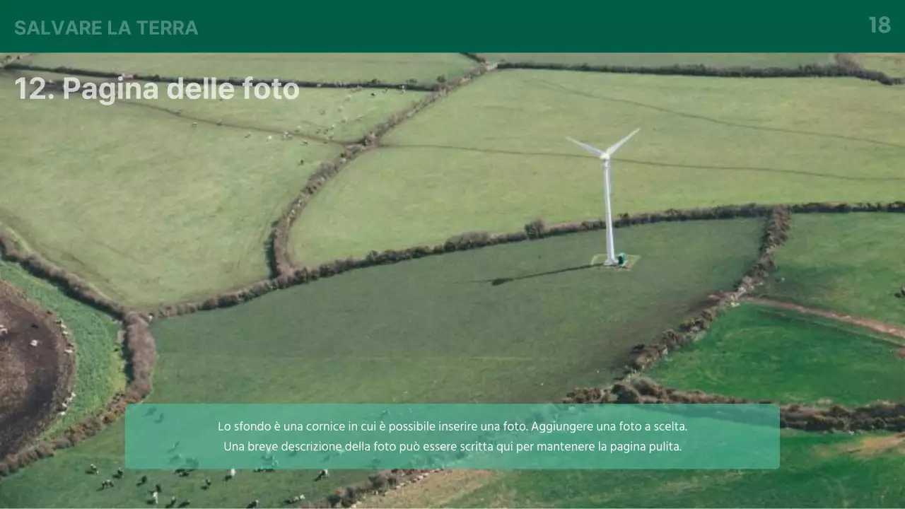 Un'introduzione di base verde e bianca al business dell'energia verde