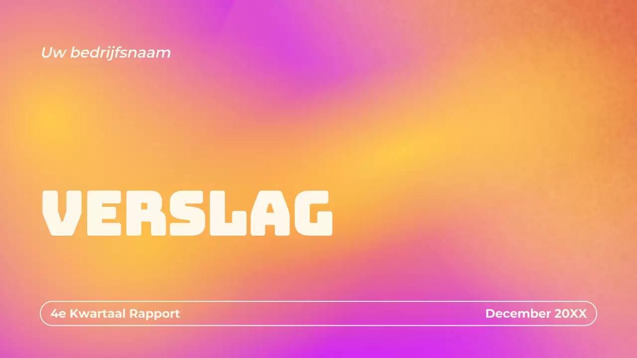 Paars eenvoudig verlooprapport