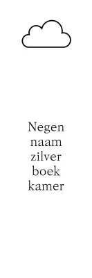 Emotionele en eenvoudige boekwinkel met wolkenillustraties en schreeflettertypes