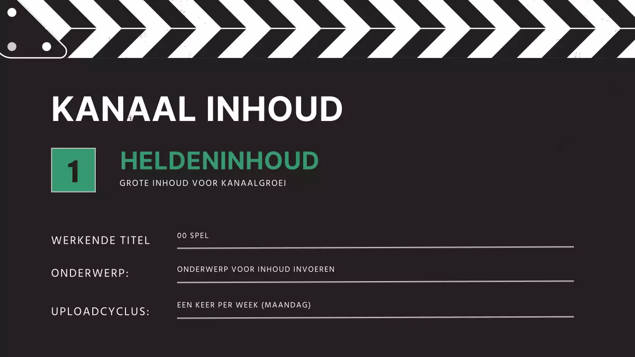 Rood en Oranje Retro Video-inhoudsplan