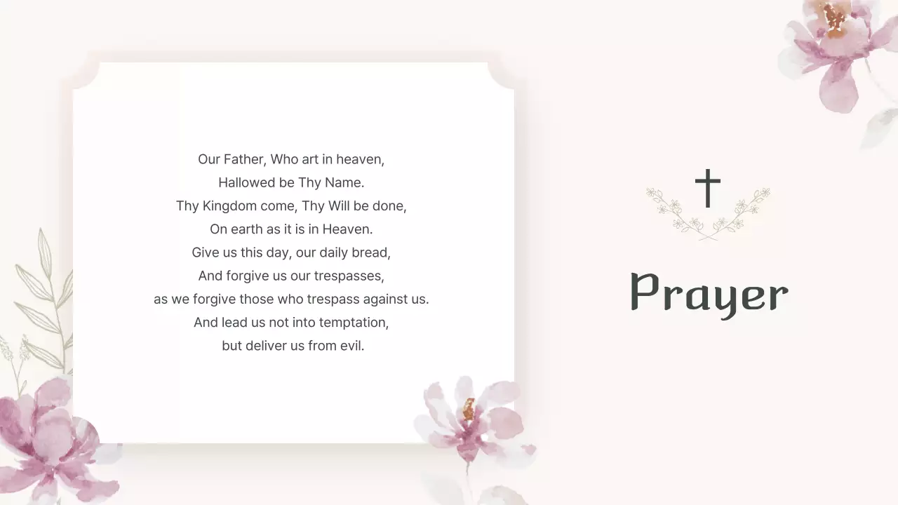 Beige Elegant Church Announcement Presentation