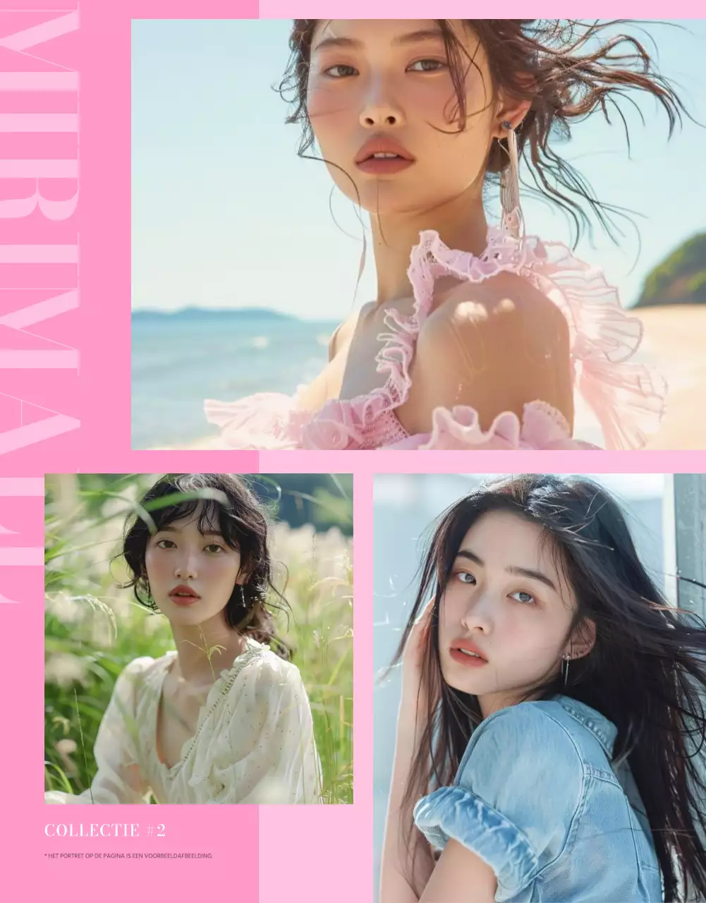 Promoot de trendy roze mode