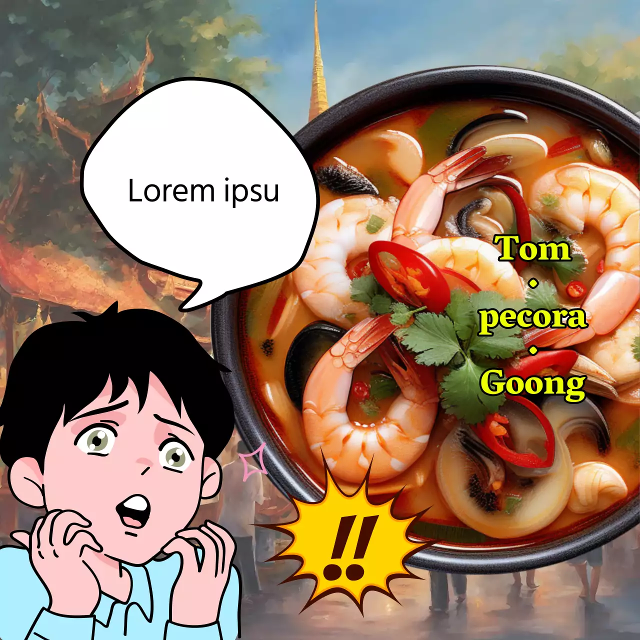 Promuovete il vostro negozio di maschiacci retro giallo e nero