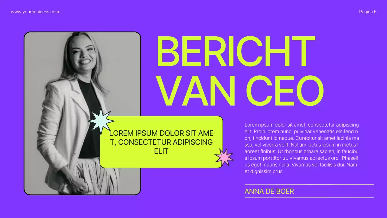 Lime Orange Bold Bedrijfsprofiel Introductie