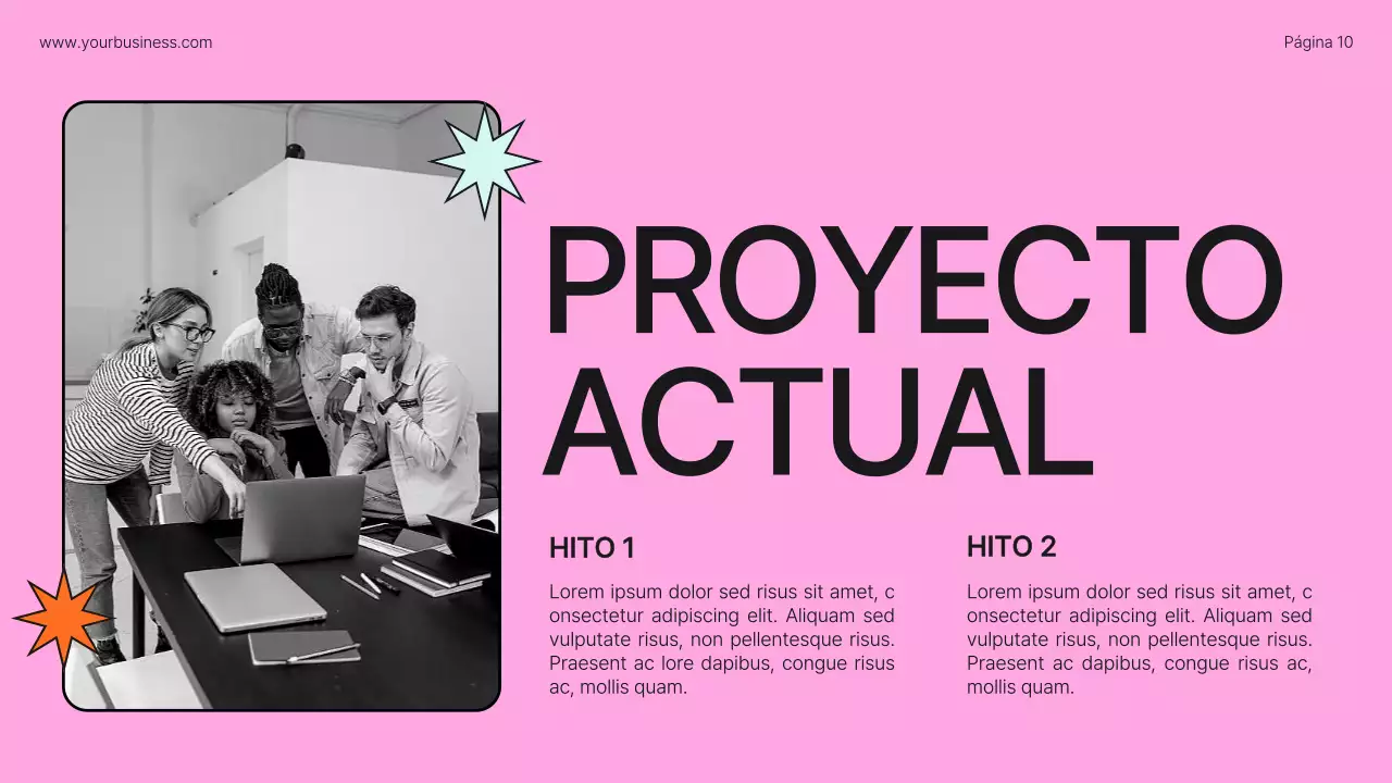 Lime Orange Bold Perfil empresarial Introducción