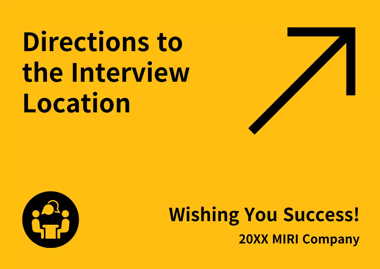 Yellow Simple Interview Guide Poster