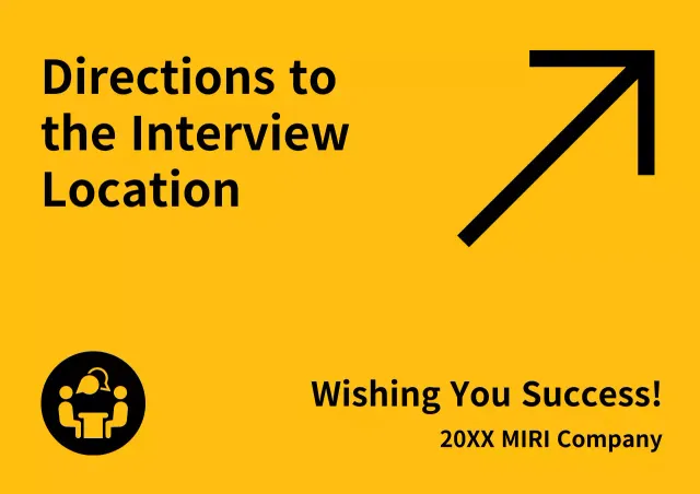 Yellow Simple Interview Guide Poster