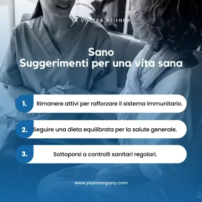 Blue Simple Suggerimenti per la Giornata Mondiale della Salute Pubblicità