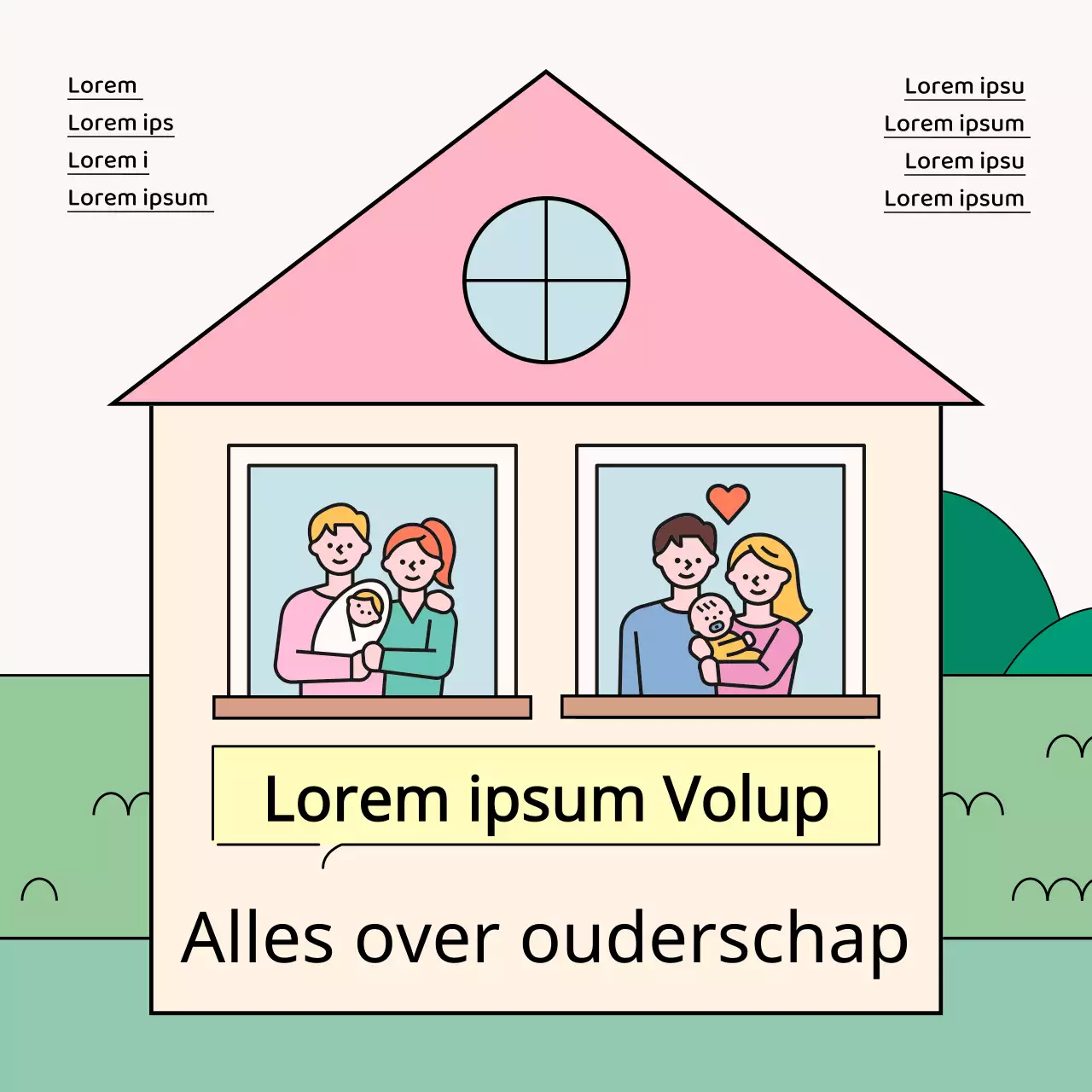 Groene en roze opvoedtips voor kinderen