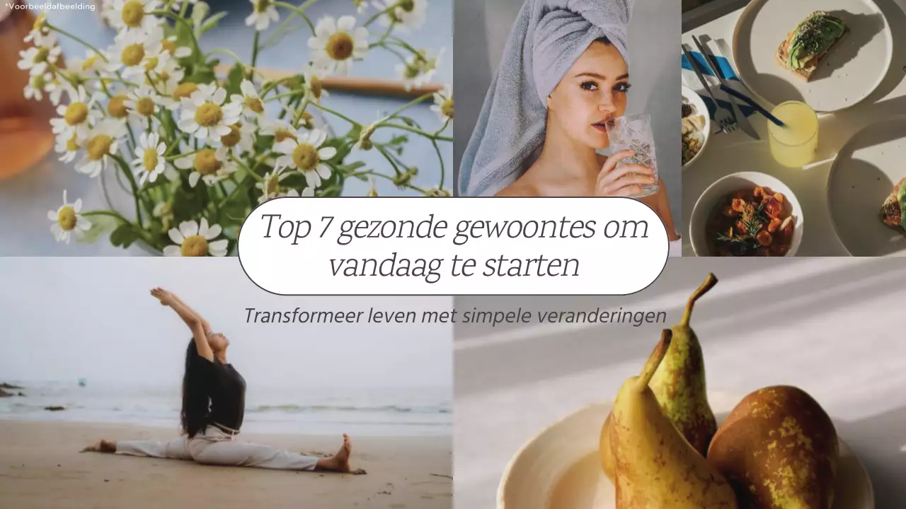 Beige en Wit Trendy Gezonde Lifestyle Vlog Promotie