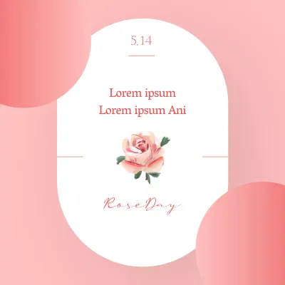 Werben Sie für den Rosentag mit einem modernen Hauch von Rosa