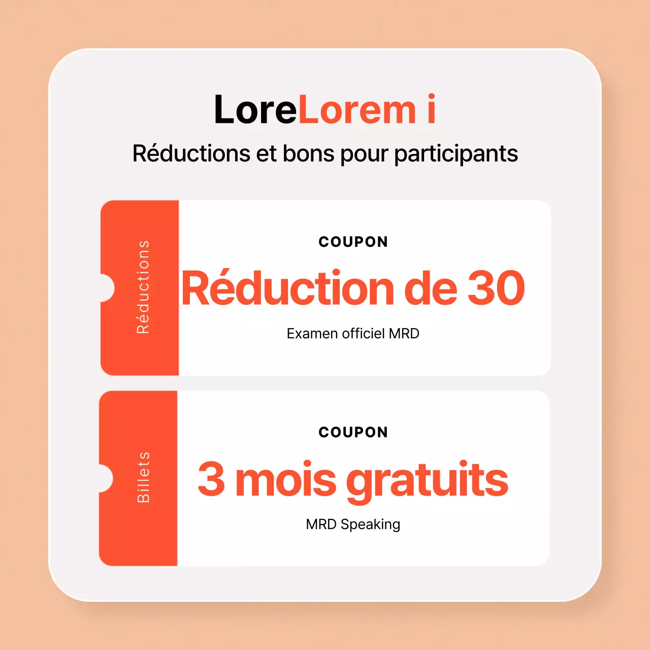 Promotion simple des études à l'étranger sur fond orange