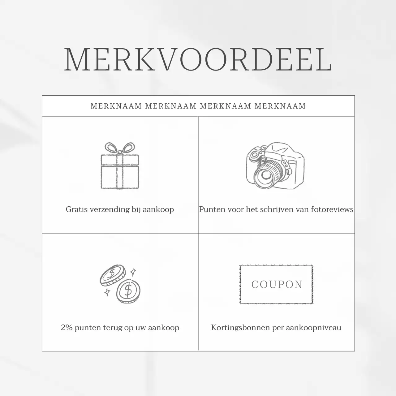 Witte en eenvoudige social media marketing promotie voor schoonheidsmerken