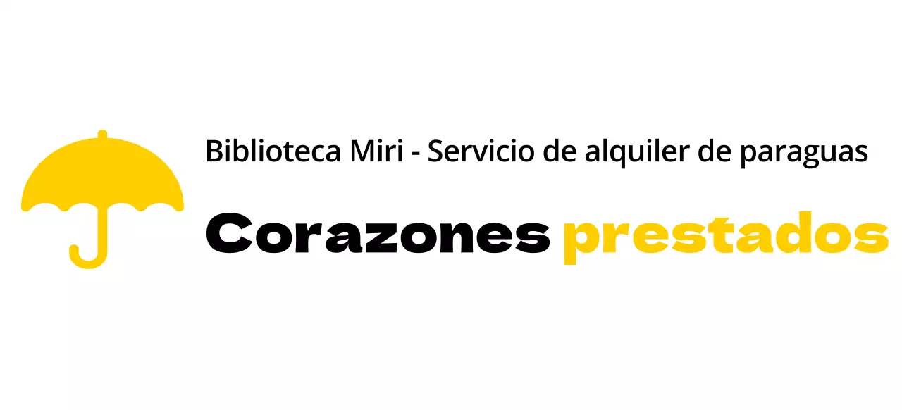 Diseño en color del servicio de alquiler con icono de paraguas