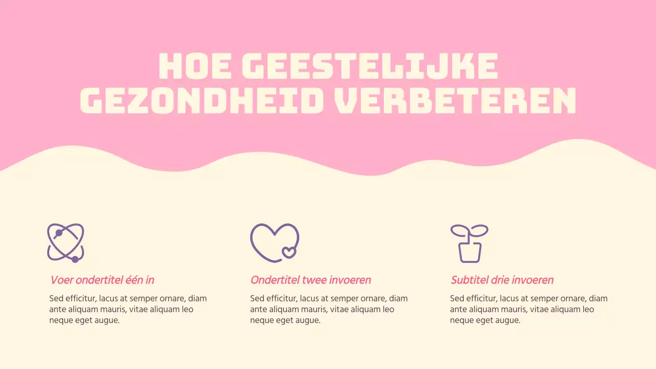 Roze Eenvoudige Gids voor Geestelijke Gezondheid