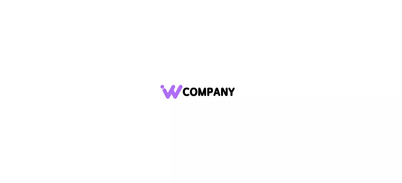 Company logo with a simple black alphabet symbol