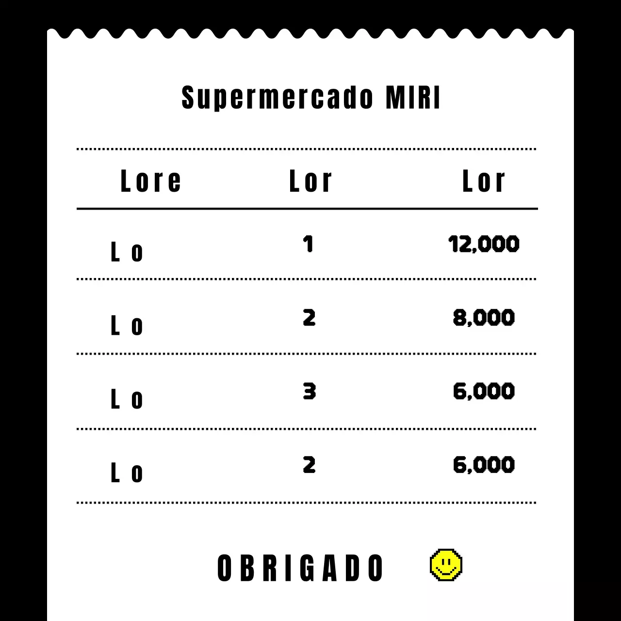 Promoção de supermercado simples e preta