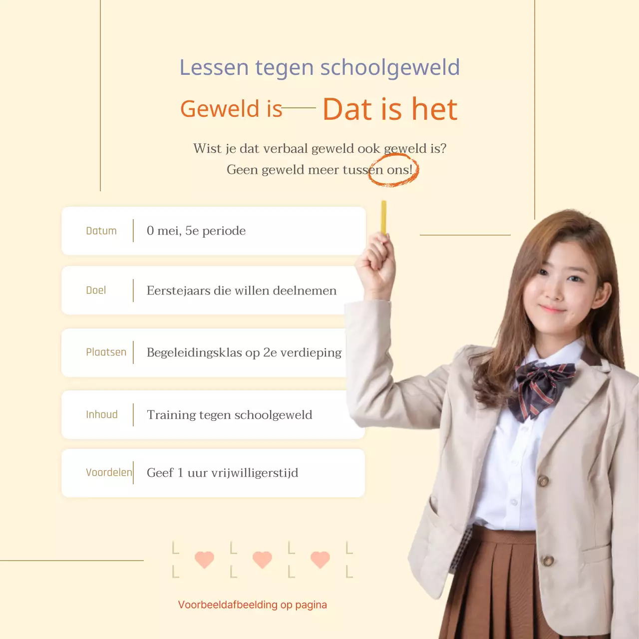 Een moderne geel-witte vriendschaps- en schrijfwedstrijd promoten