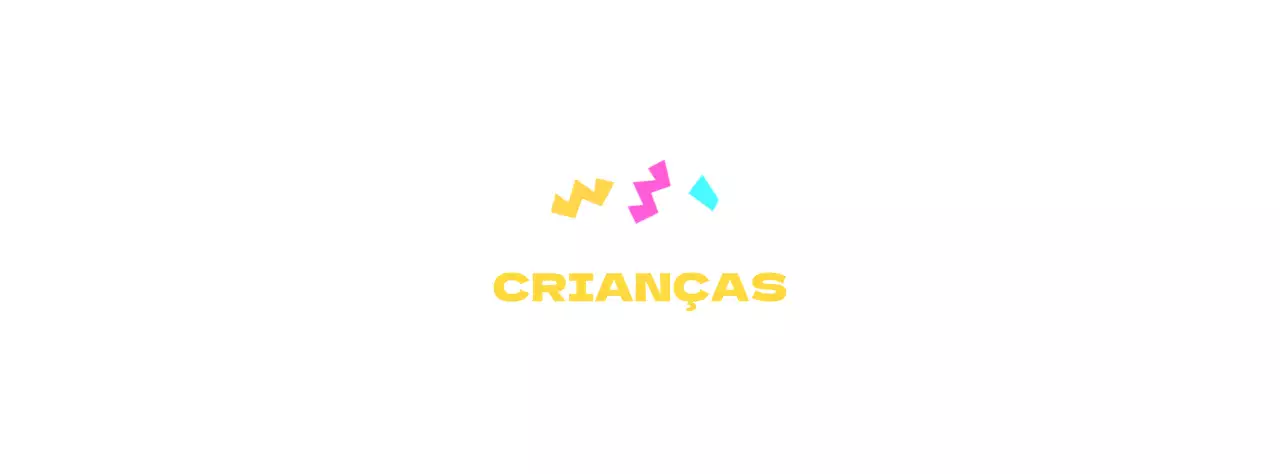 Mercadoria da Kids Academy com formas geométricas coloridas