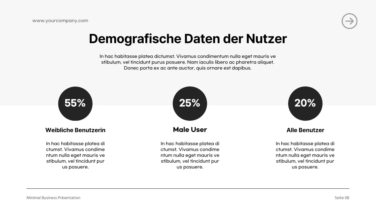 Black and White Modern Business Unternehmensvorstellung