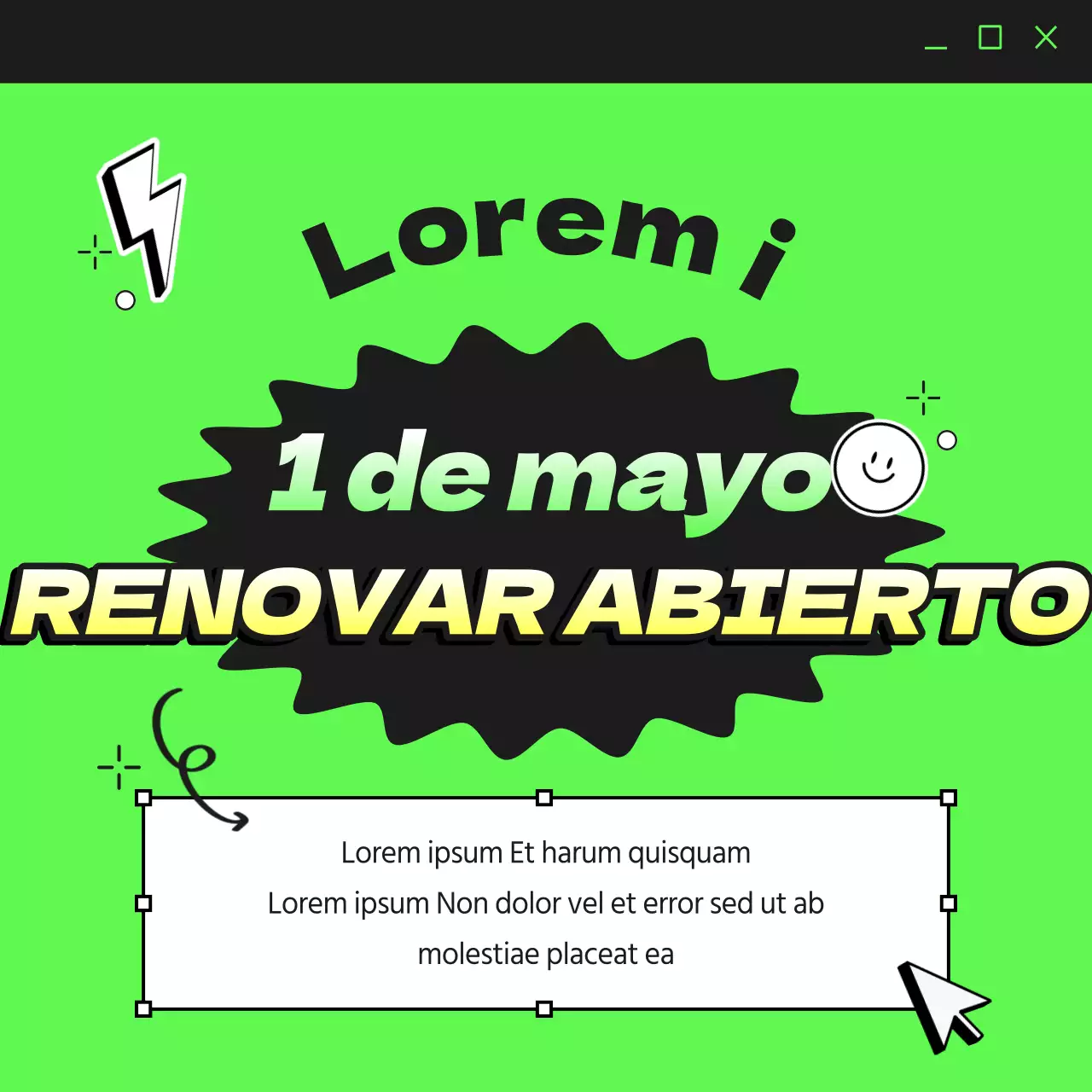 Un cursi anuncio de reapertura con el estado de la Unión como telón de fondo