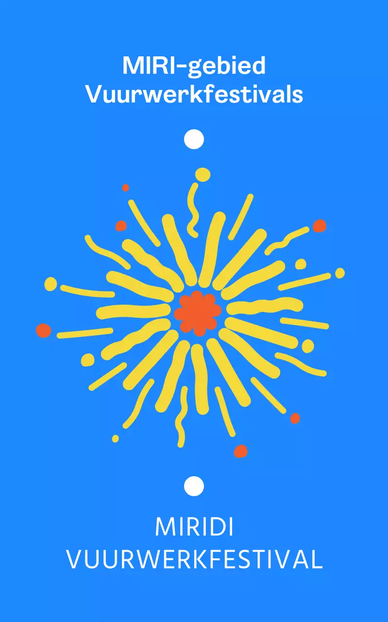 Een spannend festival met vuurwerk dat afgaat met een knal